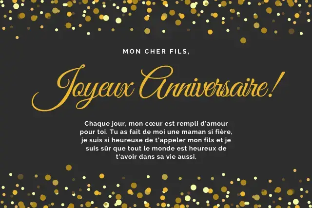 Joyeux Anniversaire Mon Fils Sms Et Textes