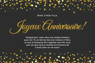 Joyeux Anniversaire Mon Fils Sms Et Textes